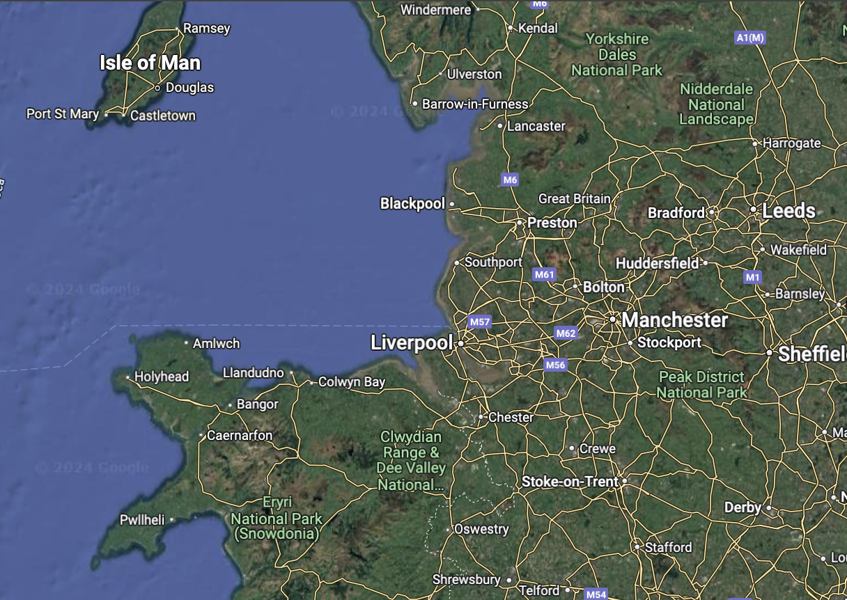 Leak Detection Service Areas Map North West England